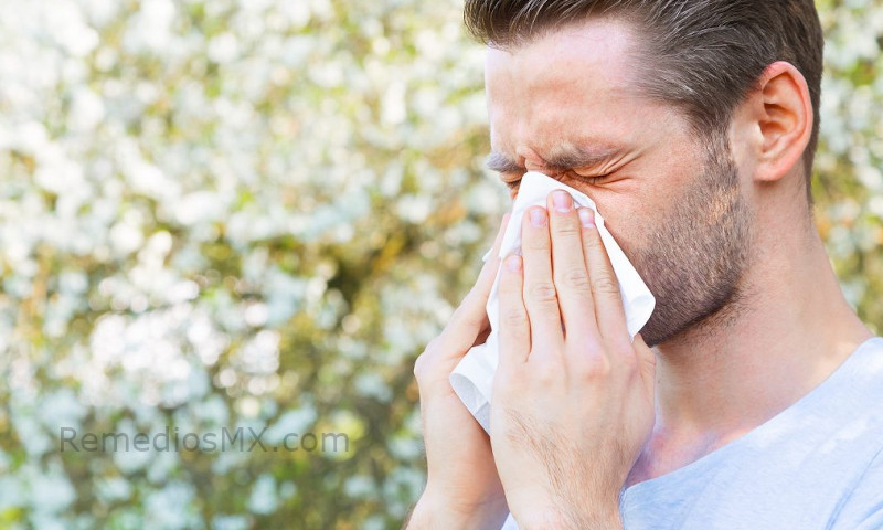 hombre alergia estornudo nariz remedio
